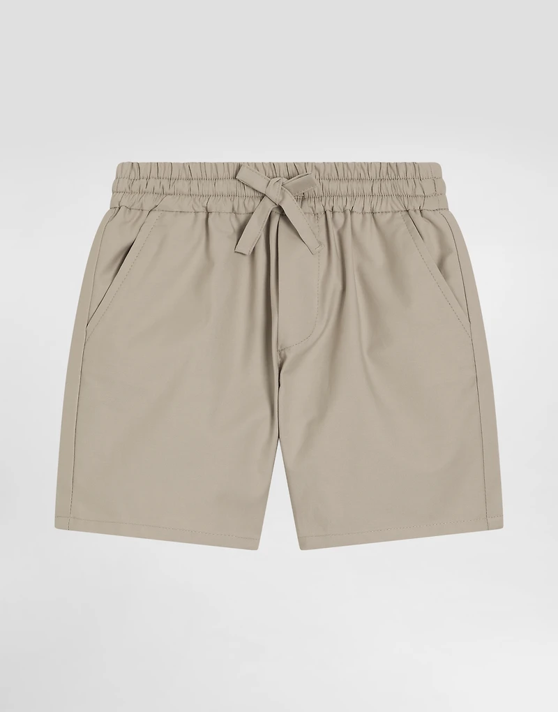 Gabardine shorts with DG logo