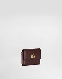 Calfskin wallet with DG logo