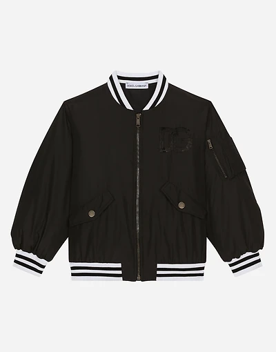 Nylon bomber jacket with DG logo