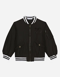 Nylon bomber jacket with DG logo