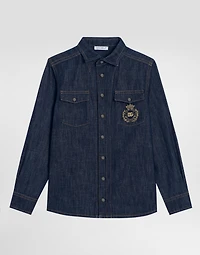 Denim shirt with DG logo