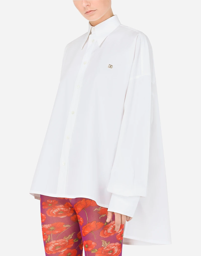 Cotton shirt with DG logo