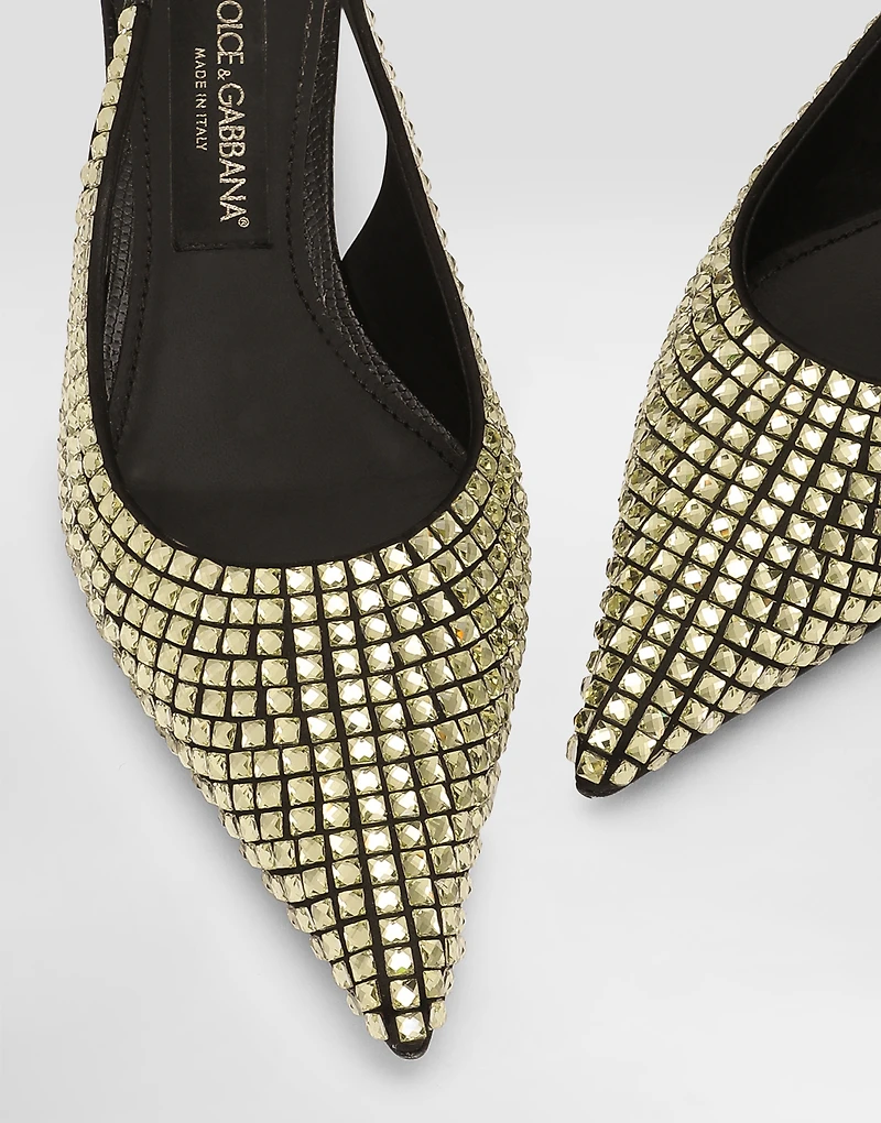 Calfskin slingbacks