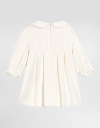 Smooth velvet dress with culottes