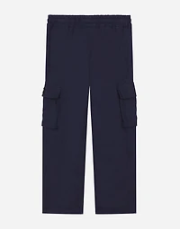 Non-stretch linen cargo pants