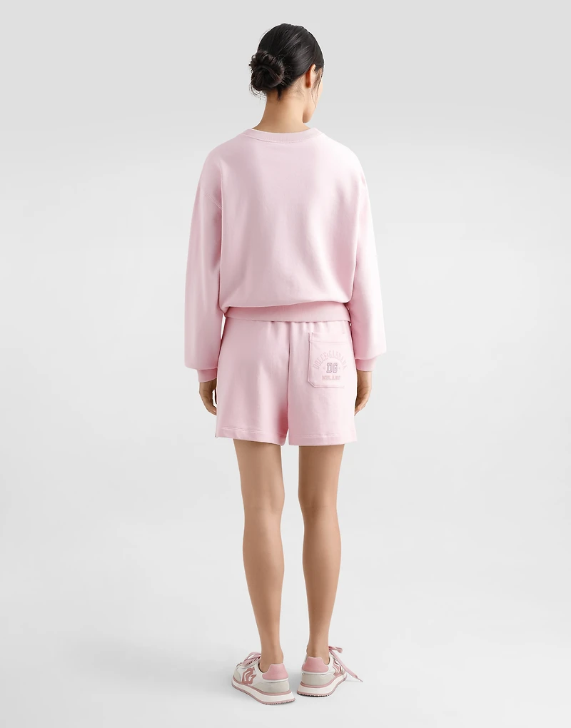 Jersey sweatshirt with raised DG embroidery