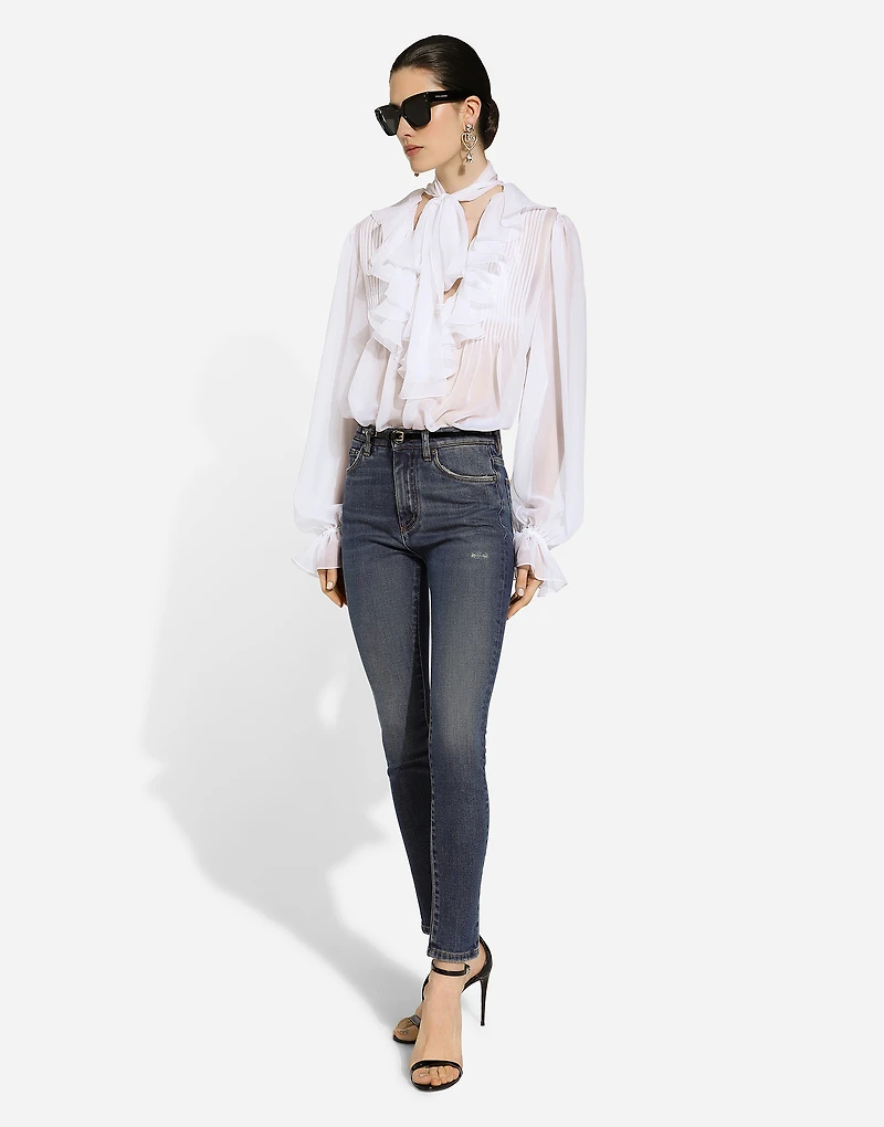 Skinny cotton denim Audrey jeans