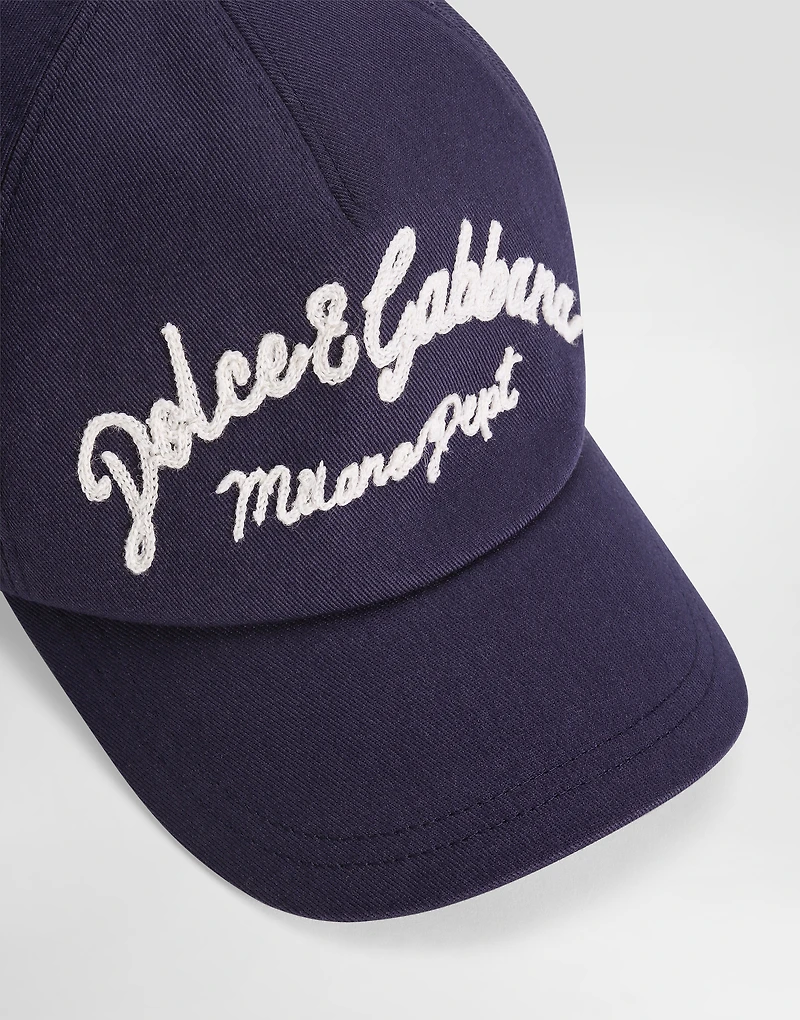 Gabardine baseball cap with Dolce&Gabbana logo