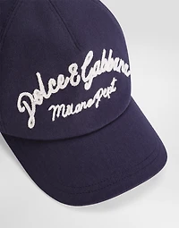 Gabardine baseball cap with Dolce&Gabbana logo