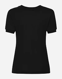 Jersey T-shirt with crystal DG embellishment