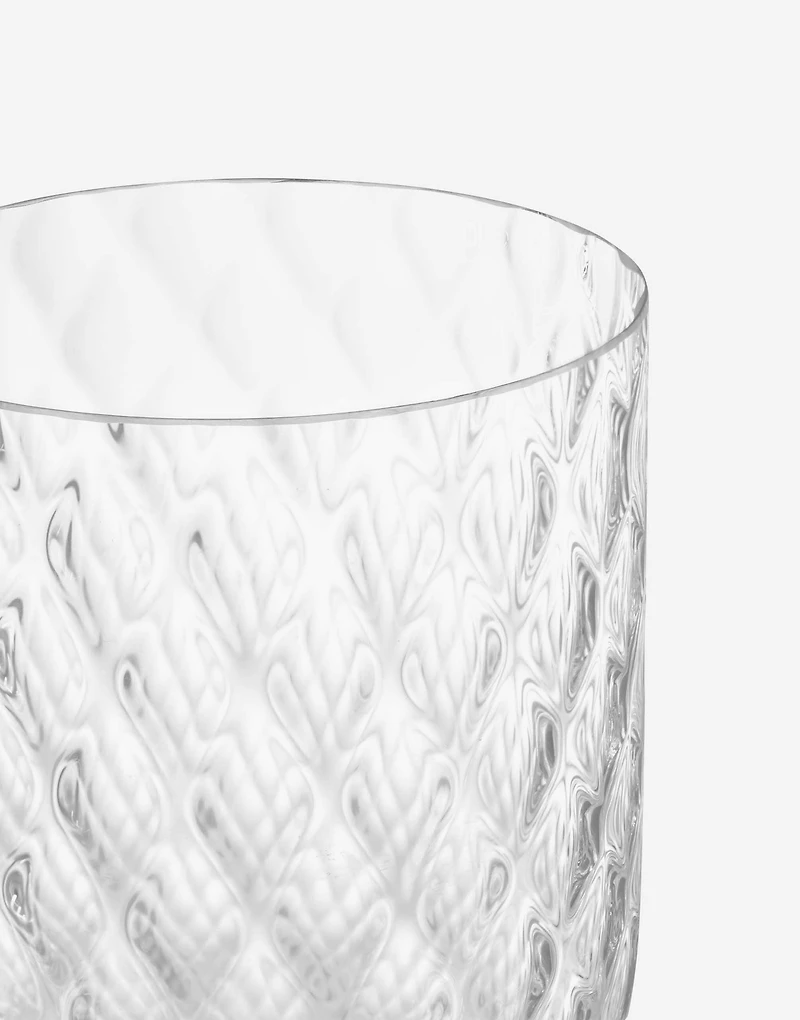 Hand-Blown Murano Red Wine Glass