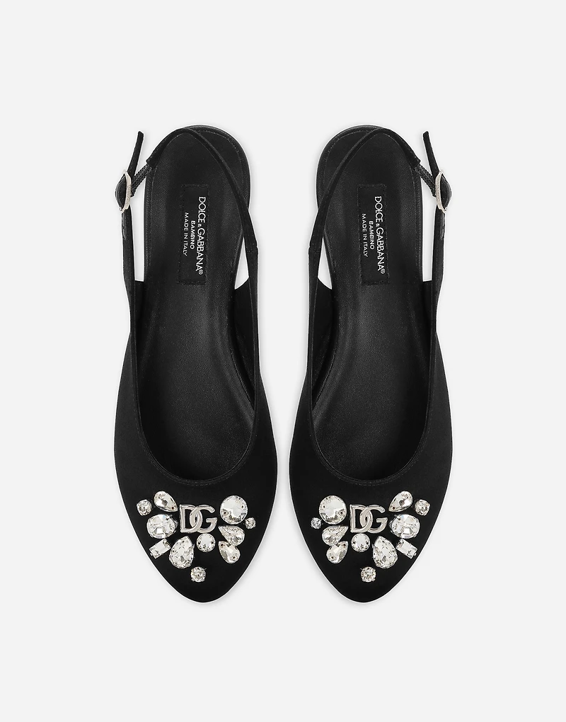 Satin slingbacks