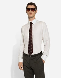 Striped poplin Martini-fit shirt