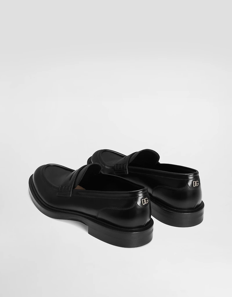 Brushed calfskin loafers
