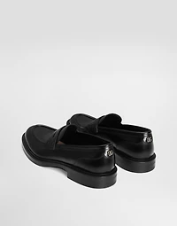 Brushed calfskin loafers