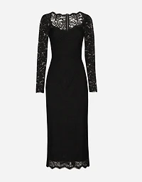 Floral lace midi dress
