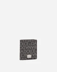 Coated jacquard bifold card holder