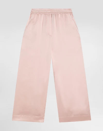 Silk satin vanity trousers