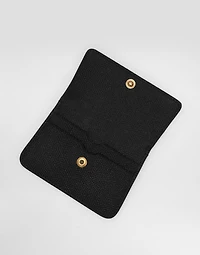 Dauphine print calfskin card holder