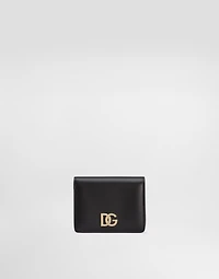 Calfskin wallet with DG logo