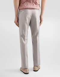 Deconstructed double-breasted wool and silk suit