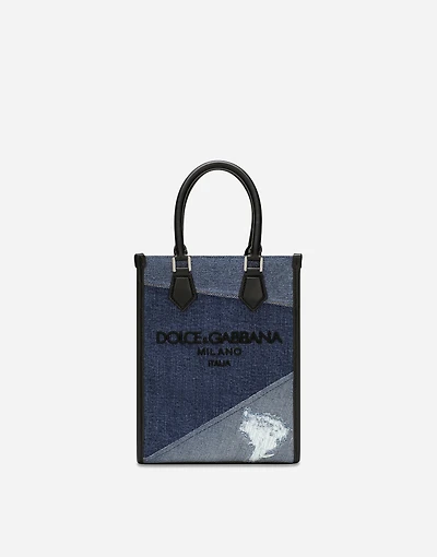 Small patchwork denim bag