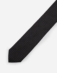 Silk jacquard tie with DG logo