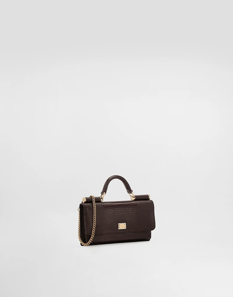 Iguana-print mini bag