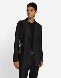 Double-breasted Taormina-fit denim jacket