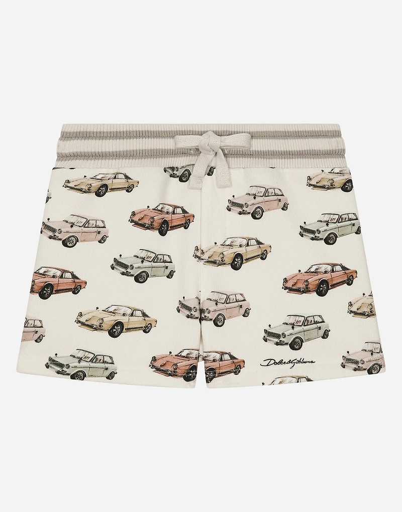 Jersey shorts with print