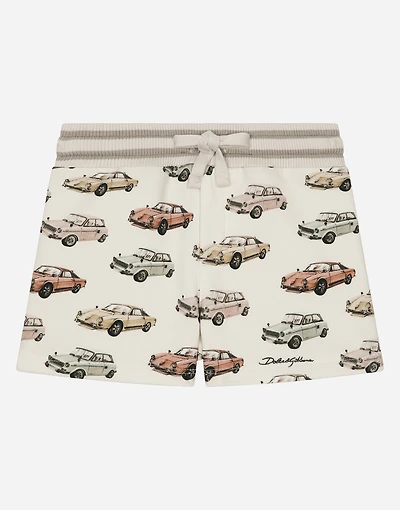 Jersey shorts with print