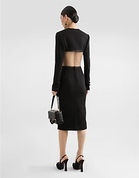 Wool crepe shrug