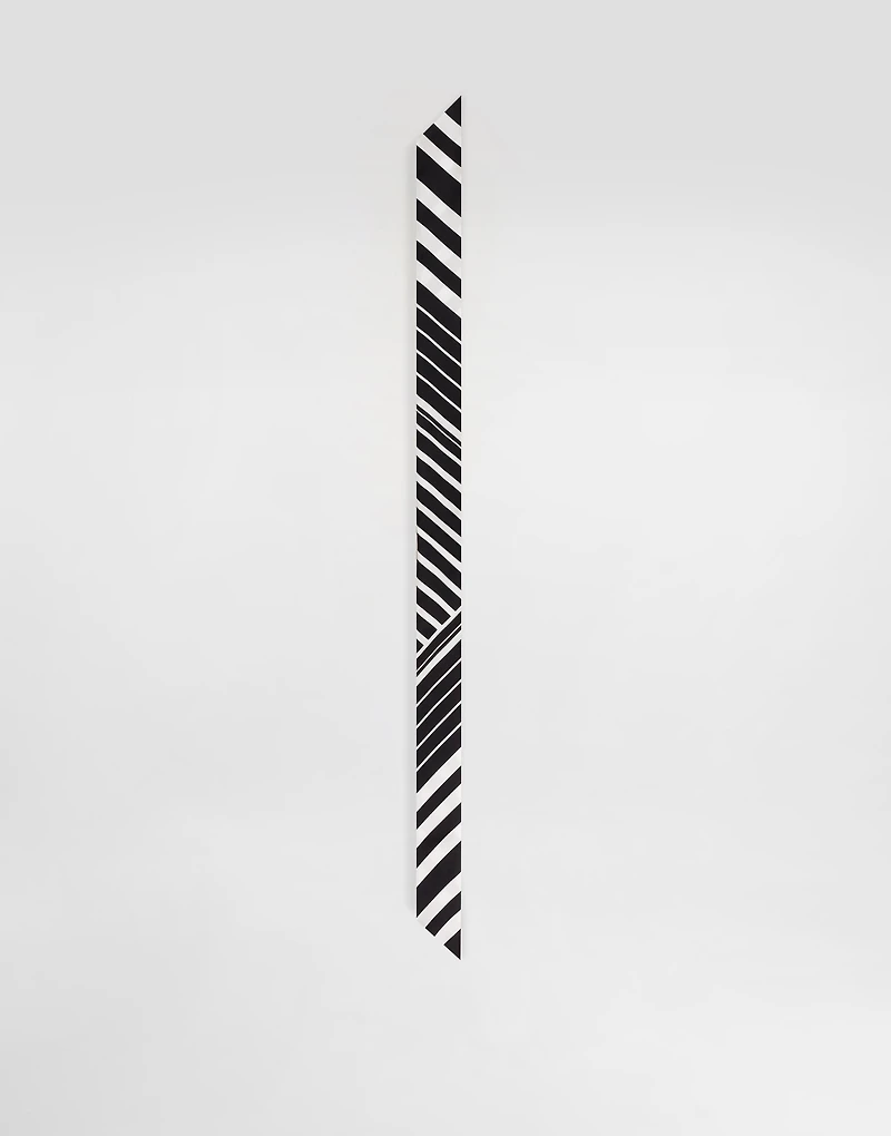 Cotton headscarf with striped and polka-dot print (6x100)