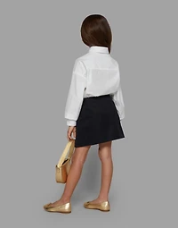 Foiled nappa leather ballet flats