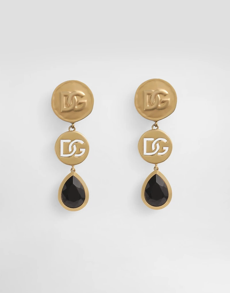 Like a Virgin logo clip earrings