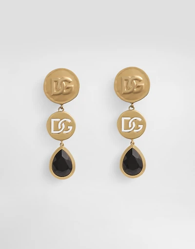 Like a Virgin logo clip earrings