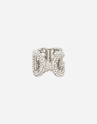 Rhinestone ring with DG logo