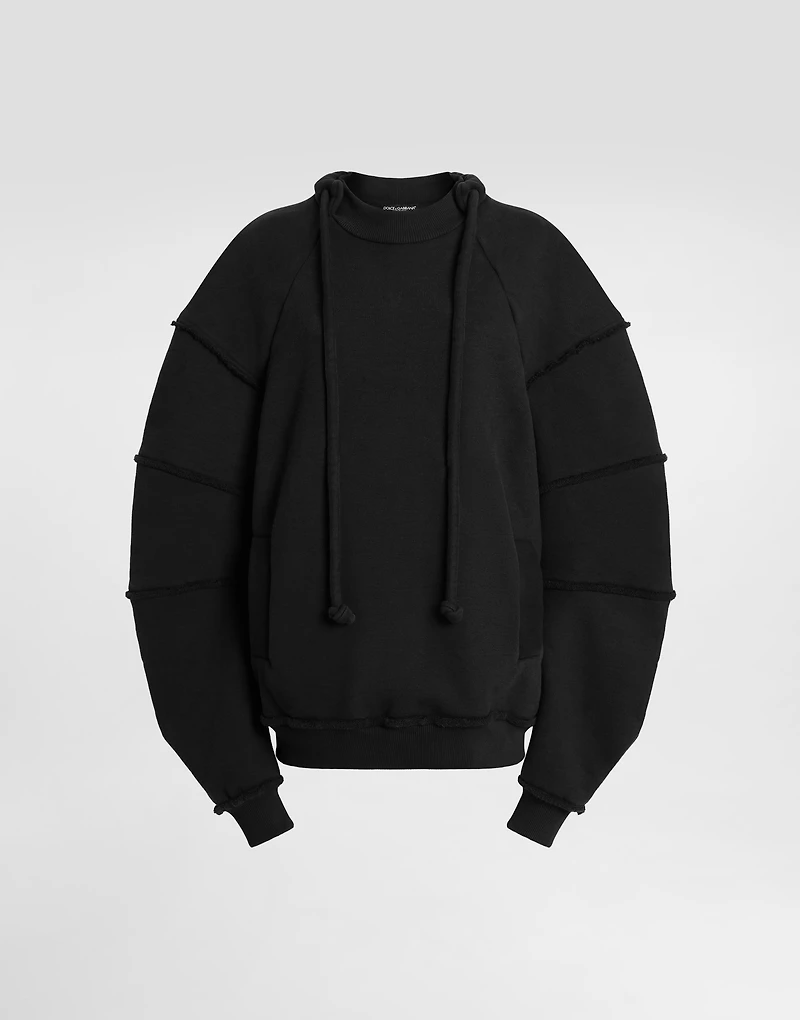 Cotton crew neck sweatshirt