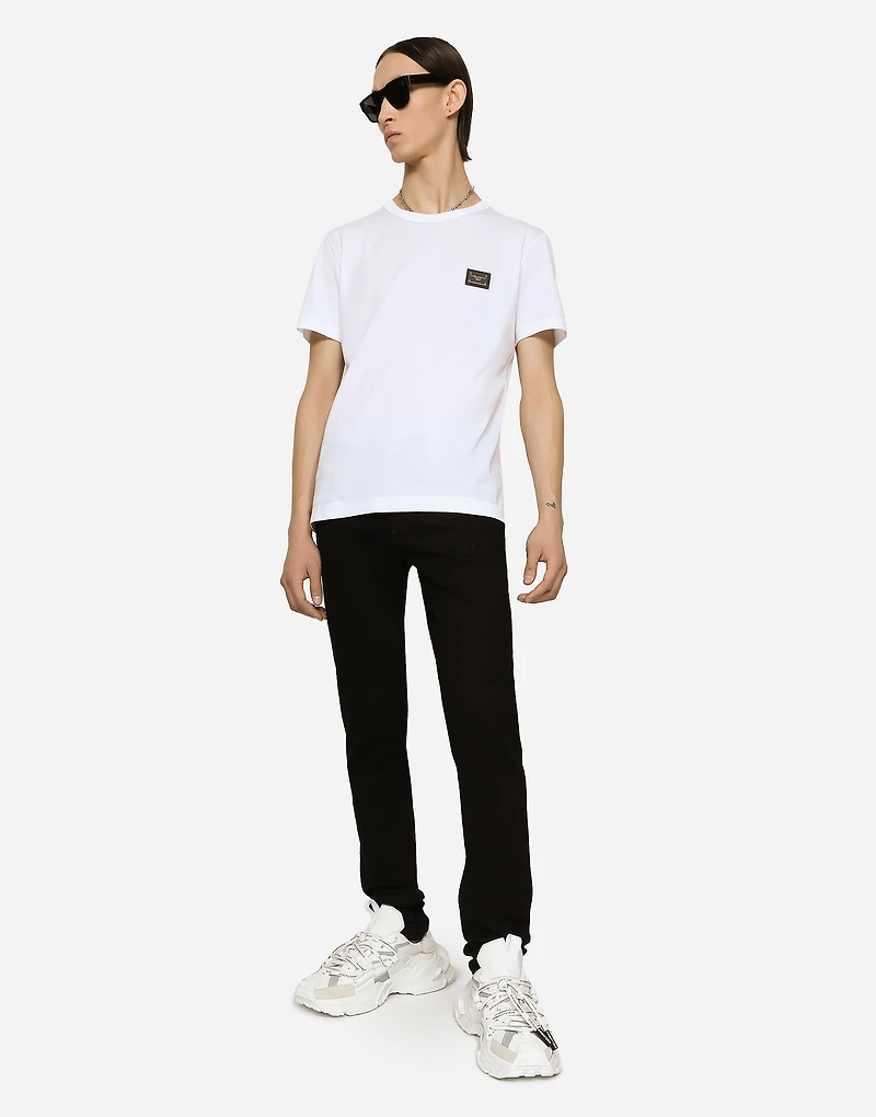 Skinny washed stretch jeans