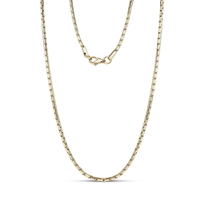 Chaine À Entrelacement de 3mm en Acier Inoxidable Dorée - 18