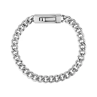 Bracelet À Maillons Cubain de 7mm en Acier Inoxidable - 8.5