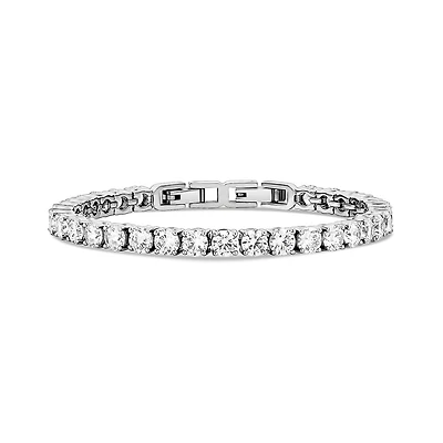 Bracelet Tennis de 5mm avec Zircon Cubique en Acier Inoxidable - 7.5