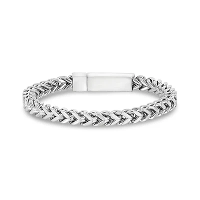 Bracelet à Maillons Franco de 6mm en Acier Inoxydable - 8.5