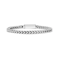 Bracelet À Maillons Franco de 4mm en Acier Inoxidable - 8.5