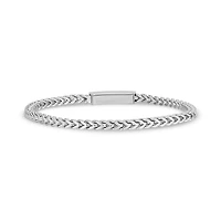 Bracelet À Maillons Franco de 3mm en Acier Inoxidable - 8.5