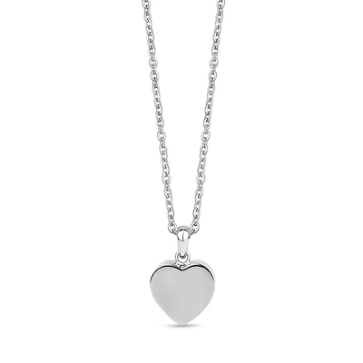Pendentif Crémation en Forme de Coeur en Acier Inoxydable Avec Chaine - 18