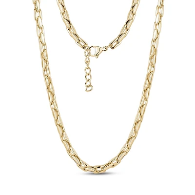 Collier Audacieux et Élégant de 4mm en Acier Inoxydable Doré - 17