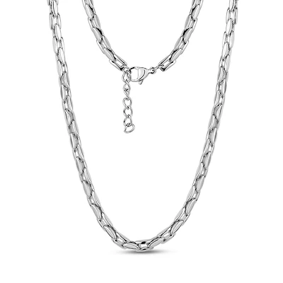 Collier Audacieux et Élégant de 4mm en Acier Inoxydable - 17