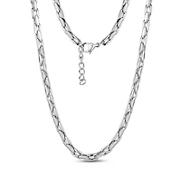 Collier Audacieux et Élégant de 4mm en Acier Inoxydable - 17