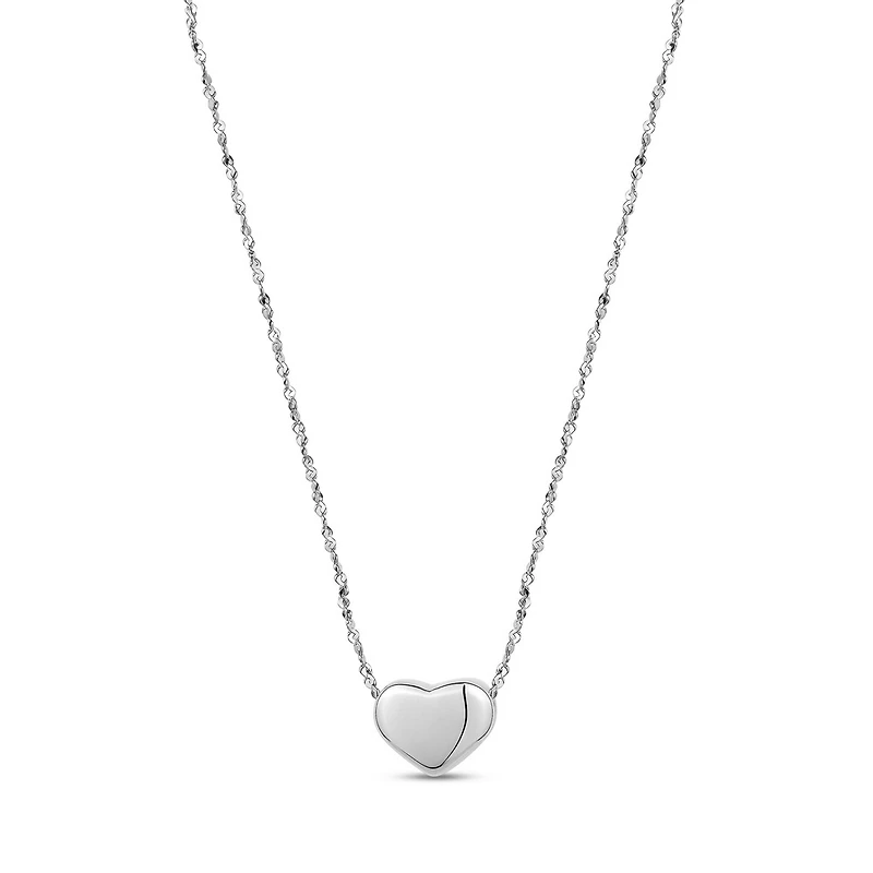 Collier à Charme en Forme de Coeur en Acier Inoxydable Avec Chaîne - 17